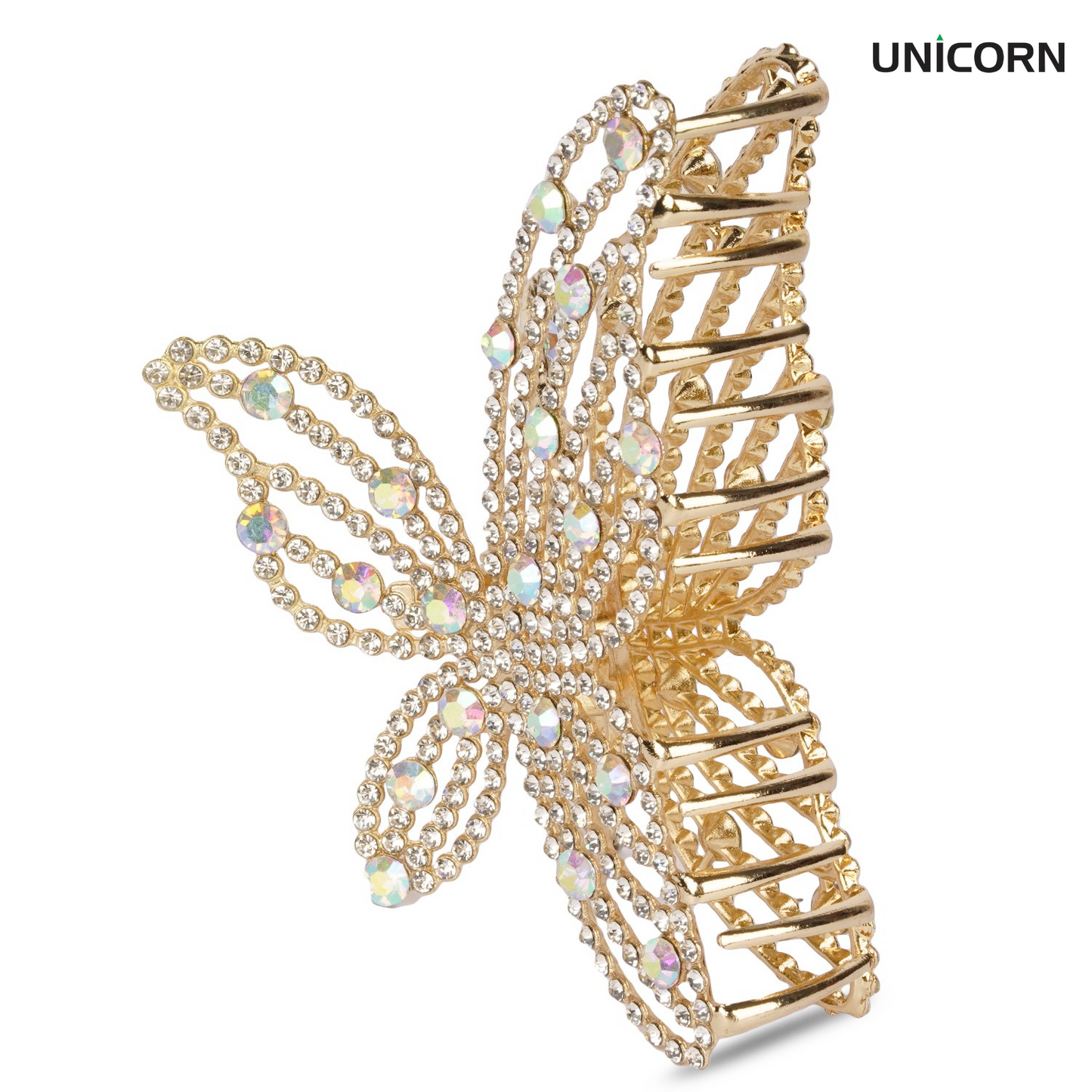 Anaarkali Jewels Elegant Butterfly Shape Hair Clutcher | Rhinestone-Studded Hair Clip for Stylish Hairstyles