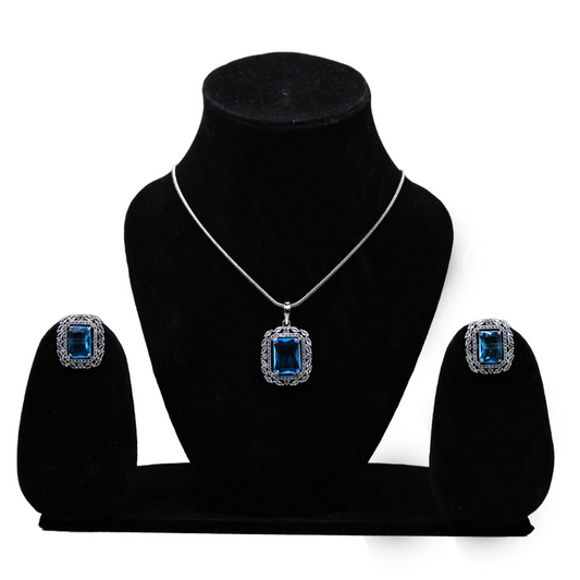 AnaarKali Jewels American Diamond , Pendant Set With Earring