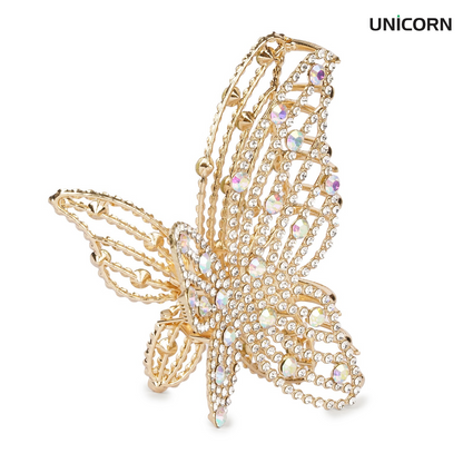 Anaarkali Jewels Elegant Butterfly Shape Hair Clutcher | Rhinestone-Studded Hair Clip for Stylish Hairstyles